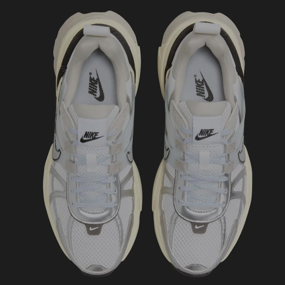 Nike V2K WOMENS 6.5 White and Gray Sneakers - Picture 4 of 11